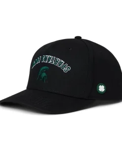Women Black Clover Michigan State Game Day Adjustable Snapback Hat