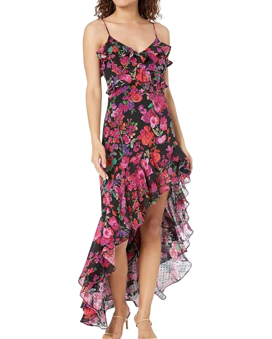 line and dot Dresses|Dresses<Mika Asymmetrical Dress Black Multi