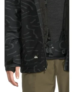 Activewear|Quiksilver Mission Printed Snow Jacket Black