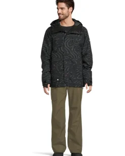 Activewear|Quiksilver Mission Printed Snow Jacket Black