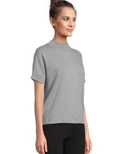 Sweaters|Elliott Lauren Modal Knits - High Neck Sweater with Extended Sleeves Heather Grey