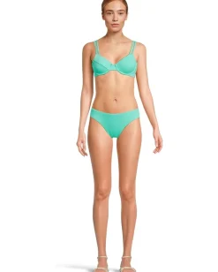 BECCA Modern Edge Rib American Fit Bottom Aqua Sea Hot