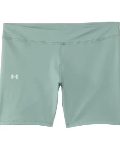 Clothing|Under Armour Kids Motion Bike Shorts (Big Kid) Silica Green/Hydro Green