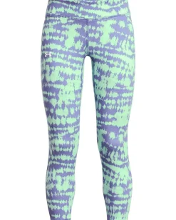 Clothing|Under Armour Kids Motion Printed Crop (Big Kids) Matrix Green/Starlight/White