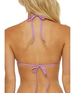 BECCA Swimwear|Swimsuits & Cover-Ups<Network Cheryl Metallic Mesh Triangle Top Malva