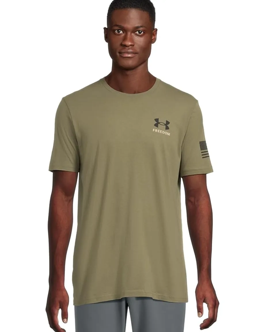 Under Armour New Freedom Banner T-Shirt Marine OD Green/Black Discount