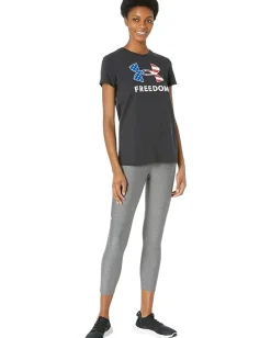 Activewear|Shirts & Tops|Under Armour New Freedom Logo T-Shirt Black/White