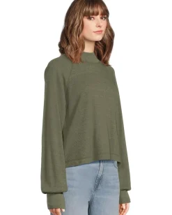 Michael Stars Norma Mock Neck Pullover Topiary Best