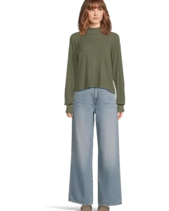 Michael Stars Norma Mock Neck Pullover Topiary Best