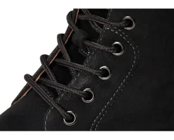 Boots|Florsheim Norwalk Plain Toe Lace-Up Boot Black Milled Nubuck
