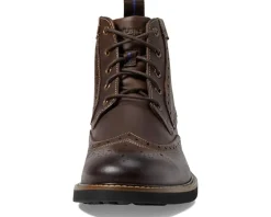 Boots|Nunn Bush Odell Wingtip Boot with KORE Walking Comfort Technology Brown CH
