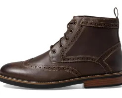 Boots|Nunn Bush Odell Wingtip Boot with KORE Walking Comfort Technology Brown CH