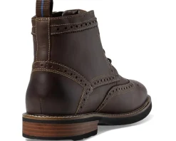 Boots|Nunn Bush Odell Wingtip Boot with KORE Walking Comfort Technology Brown CH