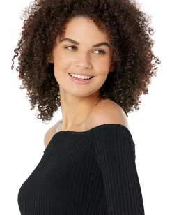 BCBGMAXAZRIA Sweaters<Off-the-Shoulder Sweater Black