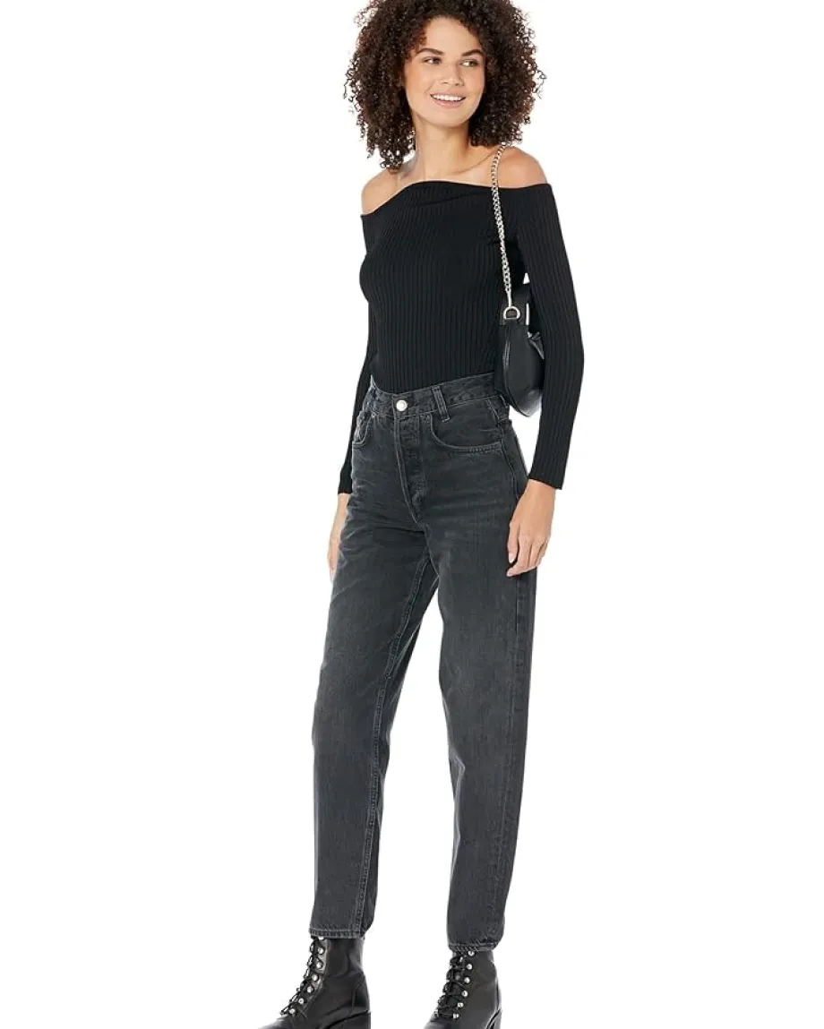 BCBGMAXAZRIA Sweaters<Off-the-Shoulder Sweater Black