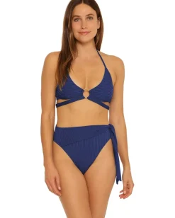 Women Trina Turk Olympia Rib Ring Halter Top