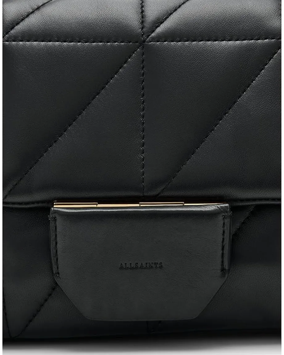 AllSaints Ondine Quilt Shoulder Black