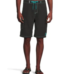 Activewear|Board Shorts|Hurley One & Only Boardshort 22" Black Cyan