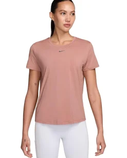 Activewear|Shirts & Tops|Nike One Classic Dri-FIT Short-Sleeve Top Rust Pink