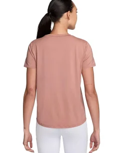 Activewear|Shirts & Tops|Nike One Classic Dri-FIT Short-Sleeve Top Rust Pink
