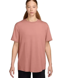 Activewear|Shirts & Tops|Nike One Relaxed Dri-FIT Short-Sleeve Top Rust Pink