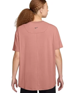 Activewear|Shirts & Tops|Nike One Relaxed Dri-FIT Short-Sleeve Top Rust Pink
