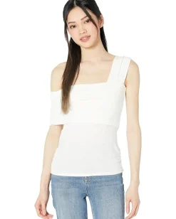 BCBGMAXAZRIA Shirts & Tops|Shirts & Tops<One Shoulder Knit Top Sea Salt