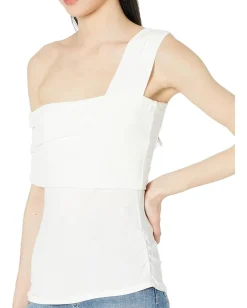 BCBGMAXAZRIA Shirts & Tops|Shirts & Tops<One Shoulder Knit Top Sea Salt