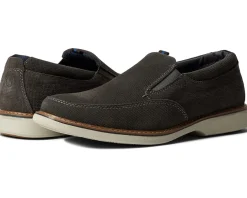 Loafers|Loafers|Nunn Bush Otto Plain Toe Slip-On Gray
