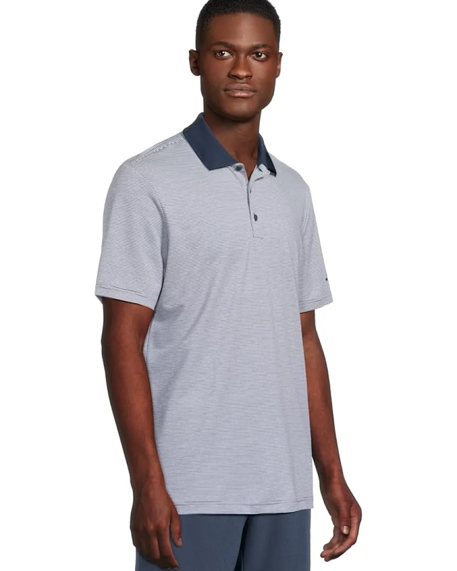 adidas Golf Activewear<Ottoman Short Sleeve Polo White/Collegiate Navy