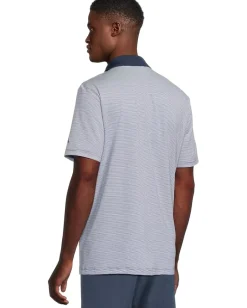 adidas Golf Activewear<Ottoman Short Sleeve Polo White/Collegiate Navy