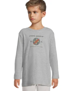 Under Armour Kids Outdoor Ocean Tee (Big Kid) Mod Gray Best