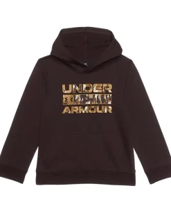 Clothing|Under Armour Kids Painted Hoodie (Big Kids) Brown Obsidian