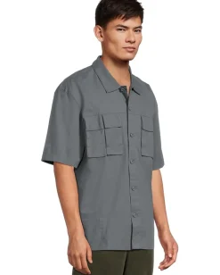 Prana Palisades Ripstop Short Sleeve Shirt Thundercloud Online