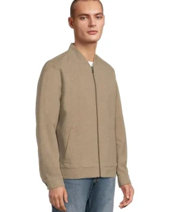 Johnston & Murphy Activewear<Patterened Full-Zip Brown