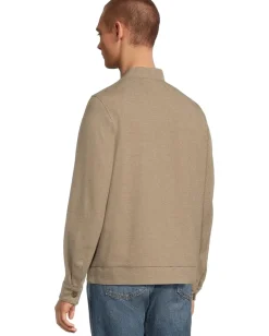 Johnston & Murphy Activewear<Patterened Full-Zip Brown