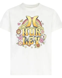 Hurley Kids Clothing<Peace & Love Tee (Big Kid) Marshmallow