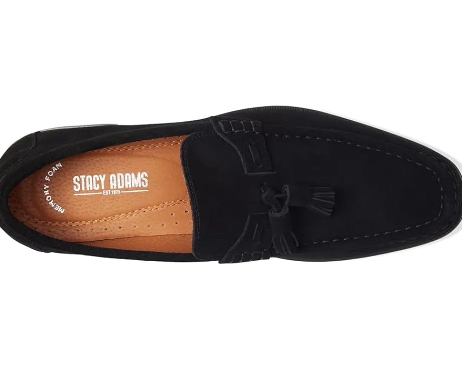 Stacy Adams Peppley Tassel Slip-On Black Suede
