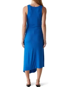 Dresses|Dresses|Michael Stars Perez Ruched Sleeveless Midi Dress Bahama