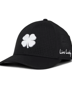 Black Clover Accessories|Accessories<Perf 13 Hat Black Perforated Hat/3d Silver Clover