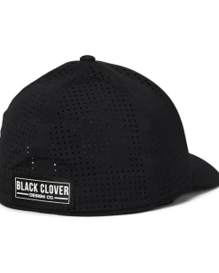 Black Clover Accessories|Accessories<Perf 13 Hat Black Perforated Hat/3d Silver Clover