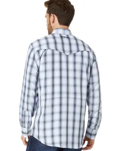 Wrangler Performance Long Sleeve Snap Plaid