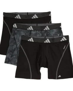 Activewear|adidas Performance Mesh Graphic Boxer Brief 3-Pack Digi Camo Black/Onix/Black/Clear Grey