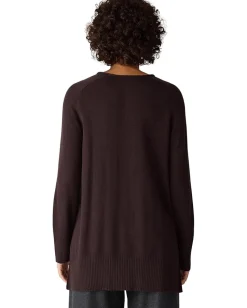 Women Eileen Fisher Peruvian Cotton Blend V-neck Sweater