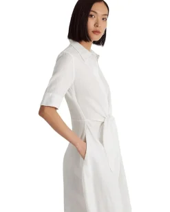 Dresses|Dresses|Lauren Ralph Lauren Petite Linen Shirtdress White