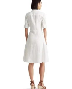 Dresses|Dresses|Lauren Ralph Lauren Petite Linen Shirtdress White
