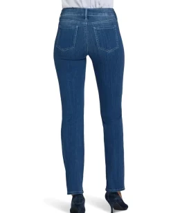 Jeans|NYDJ Petite Marilyn Straight Cool Marine