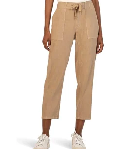 KUT from the Kloth Petite Rosalie - Drawstring Pants with Porkchop Pockets in Khaki Clearance