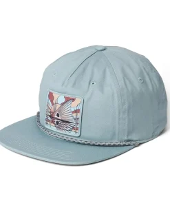 Columbia Accessories|Accessories<Pfg Back Tack Snap Back Crushed Blue/Redfish Shine