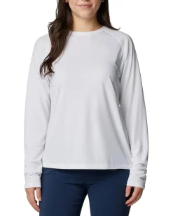 Columbia Activewear|Shirts & Tops<PFG Solar Stream™ Long Sleeve White